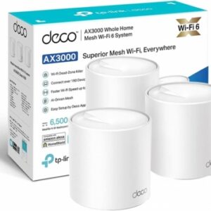 Hệ thống wifi TP-Link Deco X50 3-Pack (Chuẩn AX/ AX3000Mbps/ 2 Ăng-ten ngầm/ Wifi Mesh/ Dưới 100 User)
